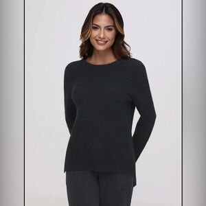 525 America women's crewneck shaker or ribbed knit sweater
